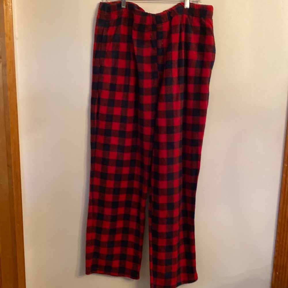 Latuza Red Plaid PJ Bottoms for Men Size XXL
